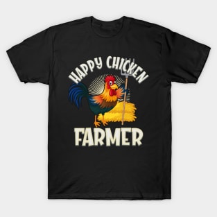 Happy Chicken Farmer T-Shirt